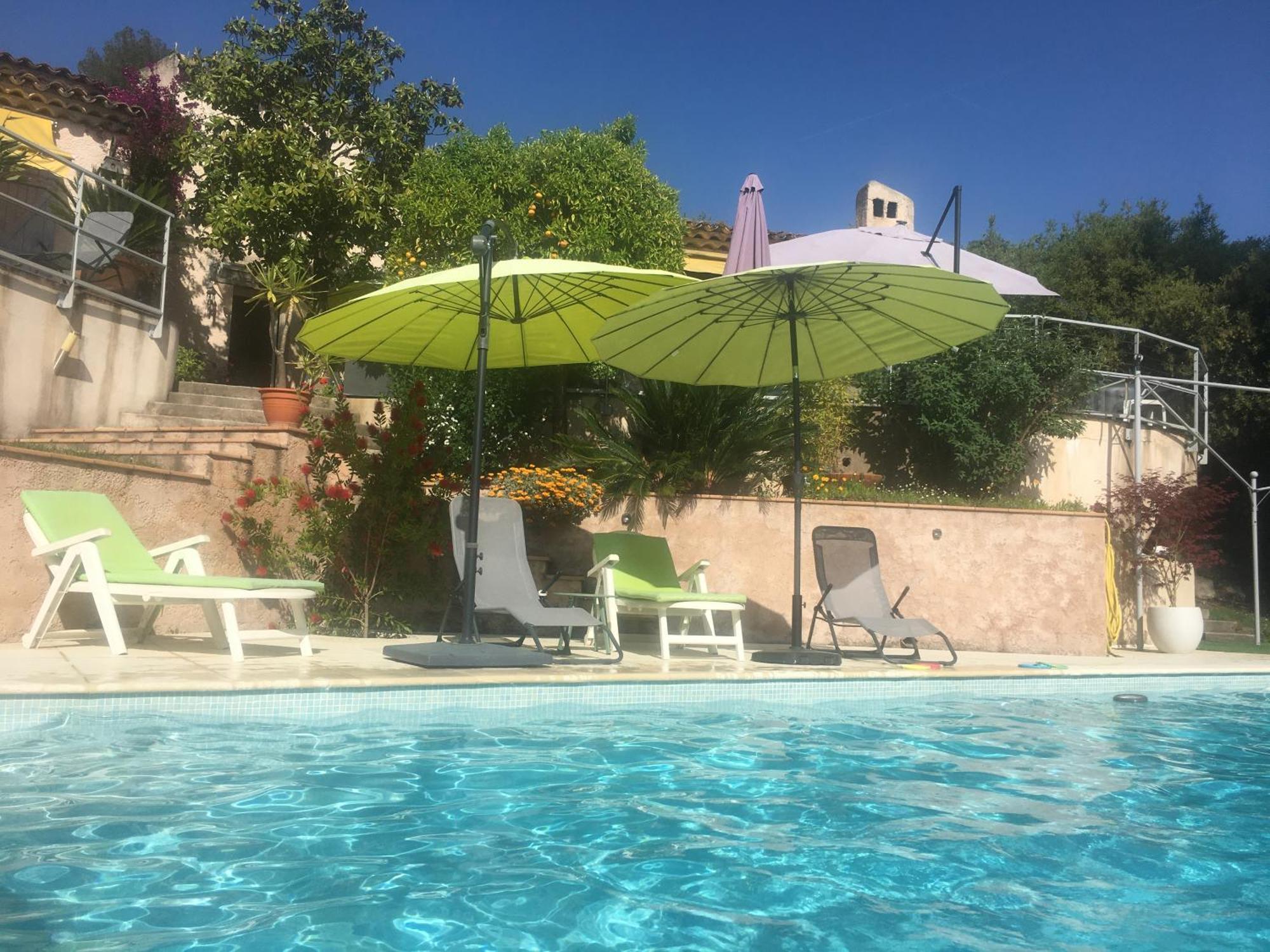 Studio Chez Charles Et Marie, Independant De La Maison, Acces Piscine, Tres Calme, Roquefort-les-Pins Eksteriør bilde